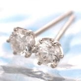 Pt900 プラチナ 計0.2ct 一粒 ダイヤモンド ピアス 天然ダイヤ スタッドピアス レディース 華奢 シンプル ギフト プレゼント ラッピング 誕生日 記念日 クリスマス 妻 彼女 女性 20代 30代 40代 50代 オフィス