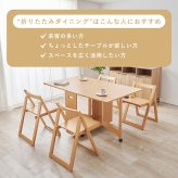 テーブル バタフライダイニング５点セット 折りたたみ式 キャスター付き 最大幅140 奥行80 チェア4脚 折りたたみチェア バタフライ伸長式 コンパクト収納 長方形 広々 4人掛け ダイニング 新生活