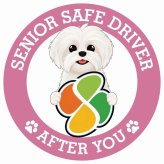 カーサイン 高齢者マーク SENIOR SAFE DRIVER マルシーズー ステッカー シール 直径13cm 肉球 日本製 車