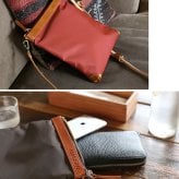 サコッシュ メンズ HALEINE 日本製 ナイロン 栃木レザー たつのレザー【名入れ 可能】 ショルダーバッグ【Makuake掲載】ボディバッグ 斜めがけ 斜め掛け バッグ ミニバッグ 牛革 本革 ブランド プレゼント ギフト 4FB (07000371-mens-1r)