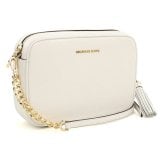 マイケルコース 斜め掛け ショルダーバッグ レディース ブランド MICHAEL KORS JET SET  レザー 32F7GGNM8L ホワイト