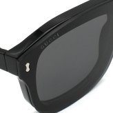 グッチ GUCCI サングラス EYEWEAR グローバルフィット 2WAY UVカット アイウェア パイロット アビエーター / ティアドロップ GG1712S-001 メンズ レディース ユニセックス ブラック+トランスペアレント（クリア） + クリップオン装着時スモーク 国内正規品