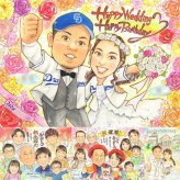結婚記念日のプレゼントに、ご家族みんなで喜べる贈り物です。 結婚式 似顔絵 ギフト 贈り物 プレゼント 名入れ 手描き 結婚記念日 記念 お祝い ウェルカムボード 挙式 カップル 家族 友達 同僚 友人 名入れ 修正無料 下書き確認 かわいい 一生もの 親孝行 喜ばれる 宝物 ウェディング 結婚式 一生もの 感謝の品 キレイ 応援 お祝いの品 百寿祝い お祝い返し 白寿祝い 快気祝い イラスト