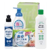 清潔習慣クリーンセット 台所洗剤ほか 詰め合わせ ギフト 計4点入 食器用洗剤 ハンドソープ 生活雑貨セット【北海道・沖縄県・離島 配送不可】