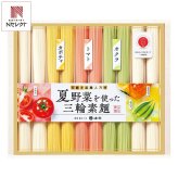 池利 夏野菜を使った三輪素麺 4種 計10束 そうめん 詰め合わせ 彩り素麺 カラフル麺【北海道・沖縄県・離島 配送不可】