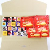 (全国送料無料) お菓子 詰め合わせ チロルチョコと銀の汐リッチバタークッキーのセット(2種・計28コ) メール便 (omtmb9641z）【送料無料 おやつ 小袋 個包装 お試し 人気商品】