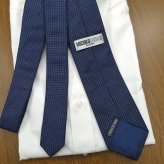 ミチコロンドン ネクタイ  MICHICO LONDON ML33 ネイビー/ライトブルー ブランド ネクタイ 幅7.5cm シルク  日本製 イタリア製生地 ネクタイブランド・ブランドギフト バースデー/誕生日 クリスマス/バレンタイン/成人祝い 父の日/入社祝い/就職祝い