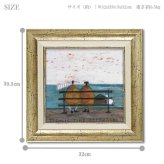 アートフレーム サムトフト 行楽シーズン到来 ST-05024 絵 絵画 空 犬 海 イヌ dog サム トフト