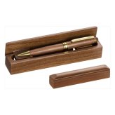 New木製ボールペン 木箱付 文具 筆記具 文房具 ペン ステーショナリー【北海道・沖縄県・離島 配送不可】