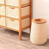 ゴミ箱 ごみ 箱 くず入れ ダストボックス ごみばこ くずいれ おしゃれ ラタン調 ラタン風 お洒落 リビング 書斎 子供部屋 寝室 ナチュラル シンプル 屑箱 くず箱 新生活 ちり 片付け 掃除 そうじ 籐 ごみ箱 生活雑貨