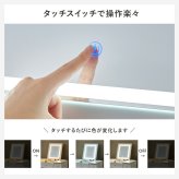 ドレッサー コスボックス 化粧台 ミラー付き 木製 机 幅69cm シンプル 木目 ホワイト ブラウン テレワーク メイクボックス メイクワゴン コンセント付き 収納ボックス コスメ 収納 化粧品 収納付き