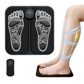RELX EMS シート フットマット 【日本企業企画】 温熱 足裏 ふくらはぎ リモコン付き 折り畳み式 軽量 筋トレ 6種モード 19段階 ギフト