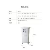 ゴミ箱 45L 縦型分類ワゴンペール45W RSD-99 東谷 日本製 上段15L×2 下段15L 3分別 分別ゴミ箱 縦型 スリム 省スペース ふた付き キャスター付き フック付き 袋掛け 分別ダストボックス ワゴンペール キッチン カウンター横 完成品 ホワイト 白 新生活 引っ越し