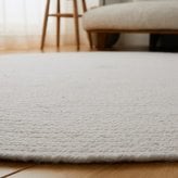 韓国ラグ 韓国風ラグ ラグ チェアパッド 丸 35cm ウール調 椅子 クッション 座布団 北欧 おしゃれ 韓国インテリア 円形 チェアマット ムートン風 ふわふわ 高密度 ボア 滑り止め付き 玄関マット ベッドサイド ソファ 一人暮らし ナチュラル