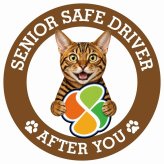 カーサイン 高齢者マーク SENIOR SAFE DRIVER トイガー ステッカー シール 直径13cm 肉球 日本製 車