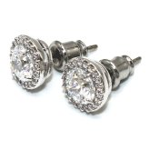 スワロフスキー swarovski ピアス Una ラウンドカット パヴェ 5636269 ウナ スタッドピアス アクセサリー レディース シルバー+ホワイト 海外正規品