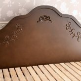 ベッド 寝具 アンティーク調 ヨーロピアン フレーム スノコ使用 フィレンツェ ダブル 高級 木製 マホガニー材 輸入家具 通気性 クラシック ＤＥＬＴＡソリッドブラウン