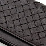 ボッテガヴェネタ 名刺入れ メンズ レディース イントレチャート カードケース BOTTEGA VENETA ダークブラウン フォンダン 本革 ラムレザー ビジネス 名刺ケース カードホルダー 133945 V3UN1 2145