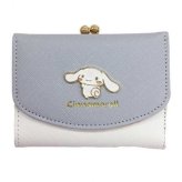 シナモロール がま口 ミニ財布 レディース 財布 二つ折り コンパクト サンリオ キャラクター グッズ バイカラー エポメタル 可愛い おしゃれ 小銭入れ ウォレット ギフト サンリオ正規ライセンス品