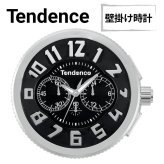 テンデンス 壁掛け時計 ウォールクロック 36cm ブラック 大型 3D 立体 インデックス TENDENCE WALL CLOCK クオーツ おしゃれ インテリア プレゼント ギフト 成人 卒業 入学