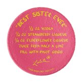 Lolita ワイングラス Best Sister Ever 22.9cm 最高の姉/妹 | かわいい おしゃれ ポップ モダン デザイン食器 アート ロリータ･ヤンシー 正規輸入品