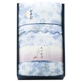 和の色彩 三河木綿 ダブルガーゼ 羽毛タッチ中わた 肌布団 ブルー ギフト 肌掛け布団 国産 寝具 ガーゼ 肌掛け【沖縄県・離島 配送不可】