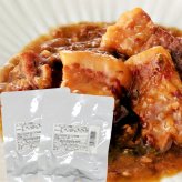 敬老の日 豚バラ味噌煮 100g×2袋 レトルト 惣菜 豚肉 味噌煮 おかず 常温保存 お惣菜 保存食 備蓄 ローリングストック レトルト食品 レトルト おかず 非常食