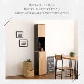 食器棚 ゴミ箱収納付き ヴィンテージ ごみ箱一体型 ごみ箱1つタイプ：
