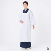 割烹着 日本製 カラー かわいい おしゃれ PO-111 無地 シンプル かっぽう着 日清紡 三ツ桃カラーブロード使用 エプロン スモック 和服 着物 きもの 水屋 礼装 保育士 母の日 白黒ピンク