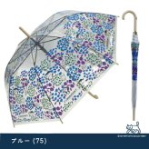 傘 レディース ビニール傘 通販 60cm 長傘 雨傘 透明傘 アート フルーティキャット ジャンプ傘 ワンタッチ傘 グラスファイバー骨 耐風 かさ カサ おしゃれ 通勤 通学 雨具 レイングッズ