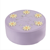 センイルケーキ パステル パープル クリームケーキ 4号 13.5cm 2～4人分 約285g 【選べる付属品： バースデー 飾り クリスマス 飾り】 お誕生日ケーキ 誕生日 ホールケーキ 苺 苺ケーキ
