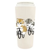 モフサンドmofusand キャリー 保温 保冷 タンブラー 430ml 送料無料 カップ コップ まほうびん ネコ 猫 ねこ 蓋くらげ