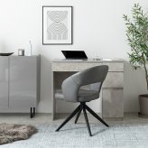 ダイニングチェア 回転 肘付 レザー 1脚 ダイニング チェア 椅子 Poeler ポワレ 食卓 リビング 黒脚 疲れにくい デスクチェアー キッチン アイアン 回転式チェア キャスター無し イス 肘付き 新生活