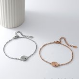ハワイアンジュエリー ペアブレスレット つけっぱなし 刻印 ステンレス 金属アレルギー ブランド 大人 シンプル オーバル サファイア ルビー ハワジュ 金アレ サージカルステンレス 2本セット クリスマス 誕生日 記念日 プレゼント テラグラティア Terra-gratia PairBracelet【lstb016pair】