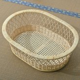 脱衣かご 脱衣カゴ バスケット 抗菌 樹脂製 ポリプロピレン ラタン風 業務用 ホテル 旅館 温泉 脱衣所 脱衣場 洗面所 ランドリー インテリア テイスト 雑貨?