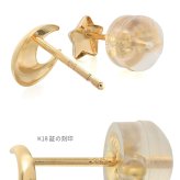 K18 ゴールド ピアス 18金 18K 18Kイエローゴールド 18Kピンクゴールド 18Kホワイトゴールド スター ムーン 三日月 星 スタッドピアス 小さい 小ぶり 可愛い シンプル 華奢 上品 彼女 妻 女性 レディース 誕生日 プレゼント ハロウィン 【品番：RME-FU-4490】