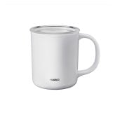 ハリオ セラミックコーティング 真空二重保温マグ 350mL ホワイト マグカップ ステンレスマグ 保温保冷 カップ【北海道・沖縄県・離島 配送不可】