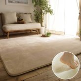 ラグ 190×300cm 4畳 大判 厚手 20mm 低反発 ラグマット 洗える 手洗い 撥水 カーペット 絨毯 滑り止め 床暖房 ホットカーペット対応 オールシーズン マイクロファイバー 低ホルムアルデヒド 子供 ペット おしゃれ 無地