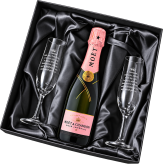 卒業 退職 名入れ ペアギフト SXX 酒セット モエ・エ・シャンドン ロゼ・アンペリアル ハーフ 375ml & フルートシャンパングラス プロローズ 2点 布張りBOX入り / プレゼント ギフト 両親 夫婦 結婚 金婚式 銀婚式 退職 記念 誕生日 長寿 祝い