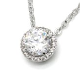 スワロフスキー SWAROVSKI ネックレス ペンダント アクセサリー 5567931 アンジェリック ラウンド Angelic Round シルバー＋クリア