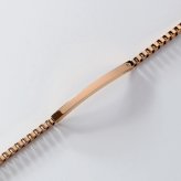 ブレスレット つけっぱなし レディース 刻印 ステンレス 金属アレルギー ブランド 大人 ダイヤモンド シンプル IDプレート ボックスチェーン ローズゴールドカラー 金アレ サージカルステンレス クリスマス 誕生日 記念日 母の日 プレゼント テラグラティア Terra-gratia【lstb015rg】単品