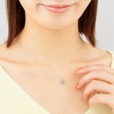 【無料ラッピング】  カナルヨンドシー Canal 4℃ ネックレス シルバー ネックレス アクアマリン ダイヤモンド レディース ブランド 正規品 新品 ギフト プレゼント 人気 おすすめ 誕生日 記念日 クリスマス 送料無料