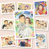 結婚式のプレゼントに、見ると笑顔になる似顔絵を贈りませんか。相談しながら作れる、あたたかな似顔絵ギフトです。 ギフト 似顔絵 結婚式 贈り物 名入れ プレゼント 手描き 結婚式 婚礼 ブライダル ウェディング 記念 新郎 カップル 新婦 両親 修正無料 名入れ 下書き確認 一生もの 親孝行 かわいい 実績多数 結婚式 ウェディング 一生もの 思い出 メモリアル 初任給 白寿祝い 披露宴 米寿祝い