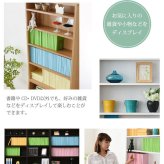 ラック 1cmピッチ 薄型 大容量 文庫本 幅60 上置きセット 書棚 壁面収納 つっぱり 木製 本収納 漫画 CD DVD 新生活