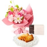 そのまま飾れるブーケ Sサイズ 花とお菓子 花 花束 スイーツ セット クリスマス 退職 入学 お返し ギフトお返し 誕生日プレゼント  送料無料 土日OK ブルーミー バラ 花瓶・水いらず スタンディングブーケ プチギフト まだ間に合う