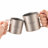【ラッピング無料】SOTO ソト チタンマグ 450ml 600ml SOD-532 SOD-533 軽量 チタン製 折りたたみハンドル アウトドア用 キャンプ