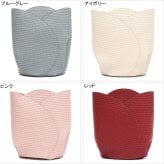 チューリップ バッグ 2WAYショルダー 送料無料 LG-F3097 ショルダーバック トートバック かるいかばん 軽量 斜めかけ 肩掛け カゴバッグ風 春 かわいい A5サイズ ギフト  ブルーグレー