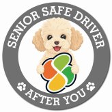 カーサイン 高齢者マーク SENIOR SAFE DRIVER シープー マグネット 強力 直径13cm 肉球 日本製 車 ステッカー