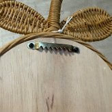 ferm LIVING ファームリビング 洋梨の形の編み込みラタンミラー Pear Braided Mirror  ミラー 壁掛け 鏡 北欧 ラタン おしゃれ 可愛い 北欧雑貨 インテリア雑貨 キッズ 子供部屋 洋梨 ラフランス 正規販売店