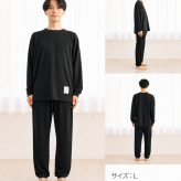 リカバリーウェア｜深く眠るための機能性パジャマ PRIME SLEEP 血行促進 冷え対策 上下セットアップ 送料無料 メンズ 男性用 ルームウェア 長袖 部屋着 おしゃれ 睡眠 眠り ギフト プレゼント ブラック グレー M L Hotel Calm ペアパジャマ 誕生日 プレゼント 父の日 敬老の日 誕生日 出産祝い 結婚祝い バレンタインデー 新生活